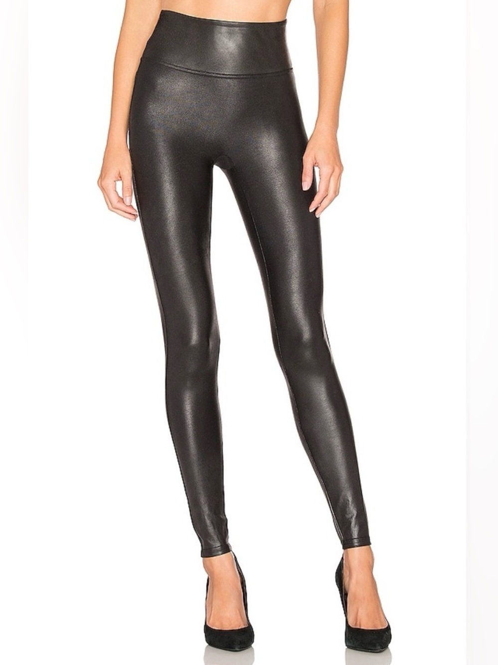 SPANX Women's Faux Leather Leggings - Size XS